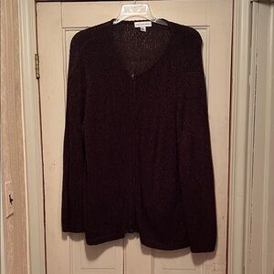 August Max Women's Dark Brown Cardigan